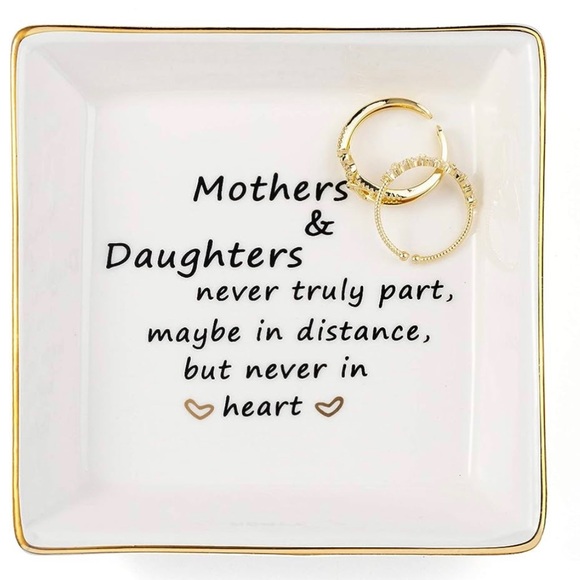 Other - Mother&Daughter Gifts Ceramic Ring Dish Decorative Jewelry Tray-Gifts